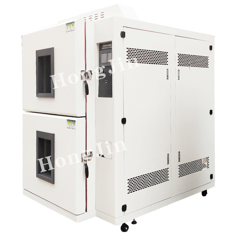 Hongjin Programmable 2 Zone Temperature Heat Cold Impact Testing Machine Battery Thermal Shock Test Chamber