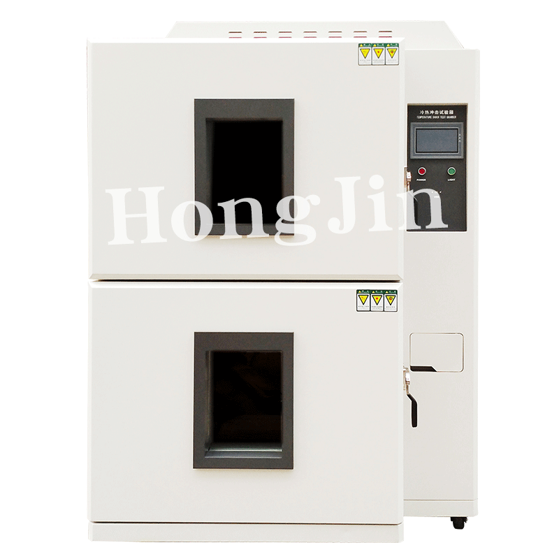 Hongjin Programmable 2 Zone Temperature Heat Cold Impact Testing Machine Battery Thermal Shock Test Chamber