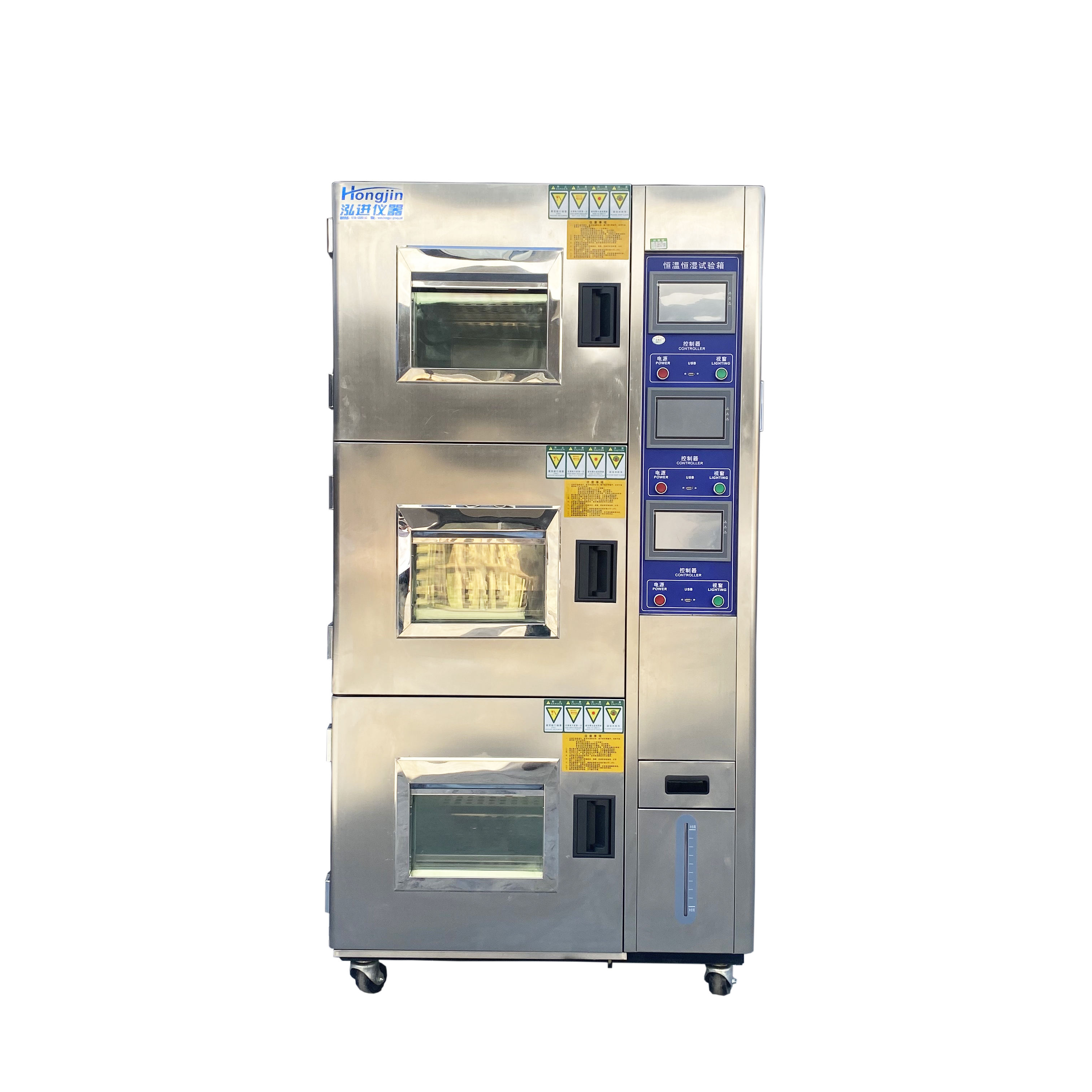 Hongjin Three-Cavity environment Climatic Test Chamber Artificial Controlled Temperature Humidity Test Chiamber For Rubber