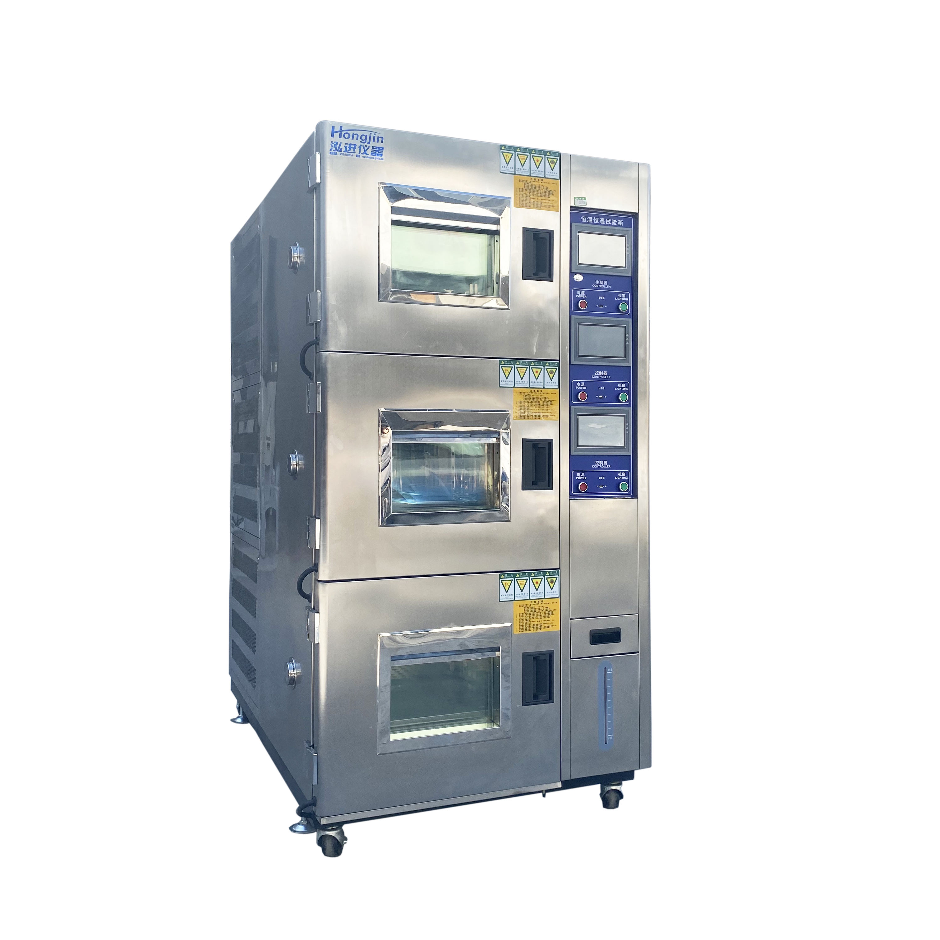 Hongjin Three-Cavity Simulated Solar Panel Testing Chamber Accurate Control Temperature Humidity Laboratory Test Machine