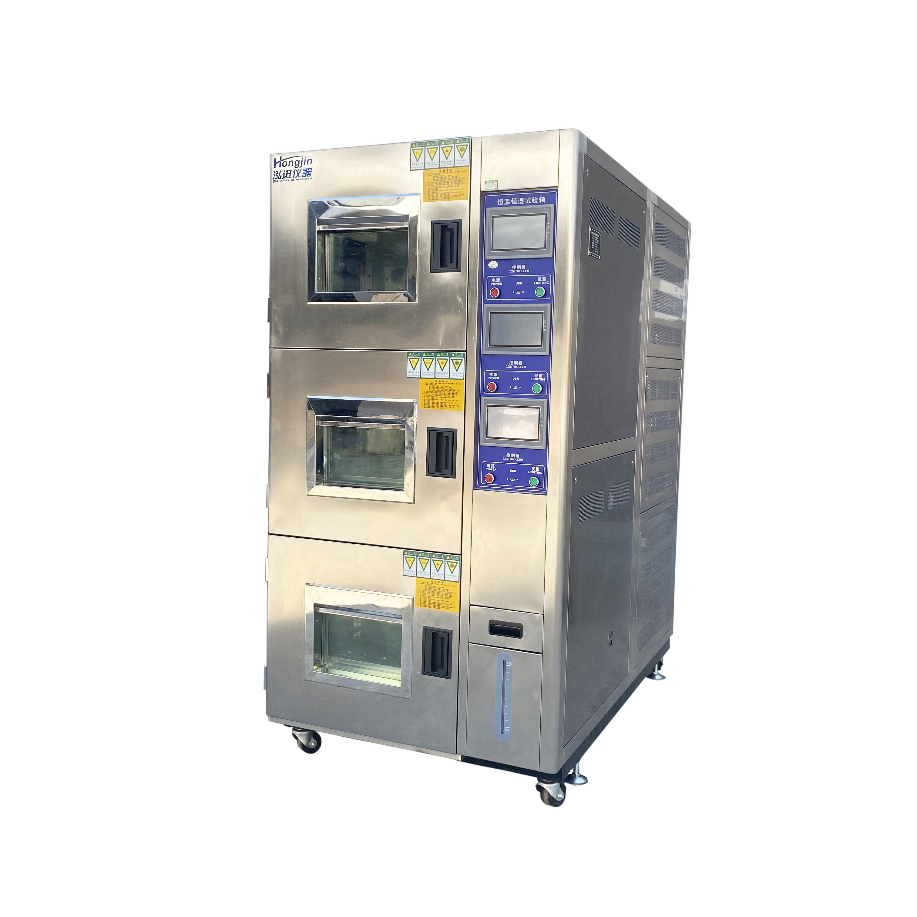 Hongjin Three-Cavity Simulated Solar Panel Testing Chamber Accurate Control Temperature Humidity Laboratory Test Machine