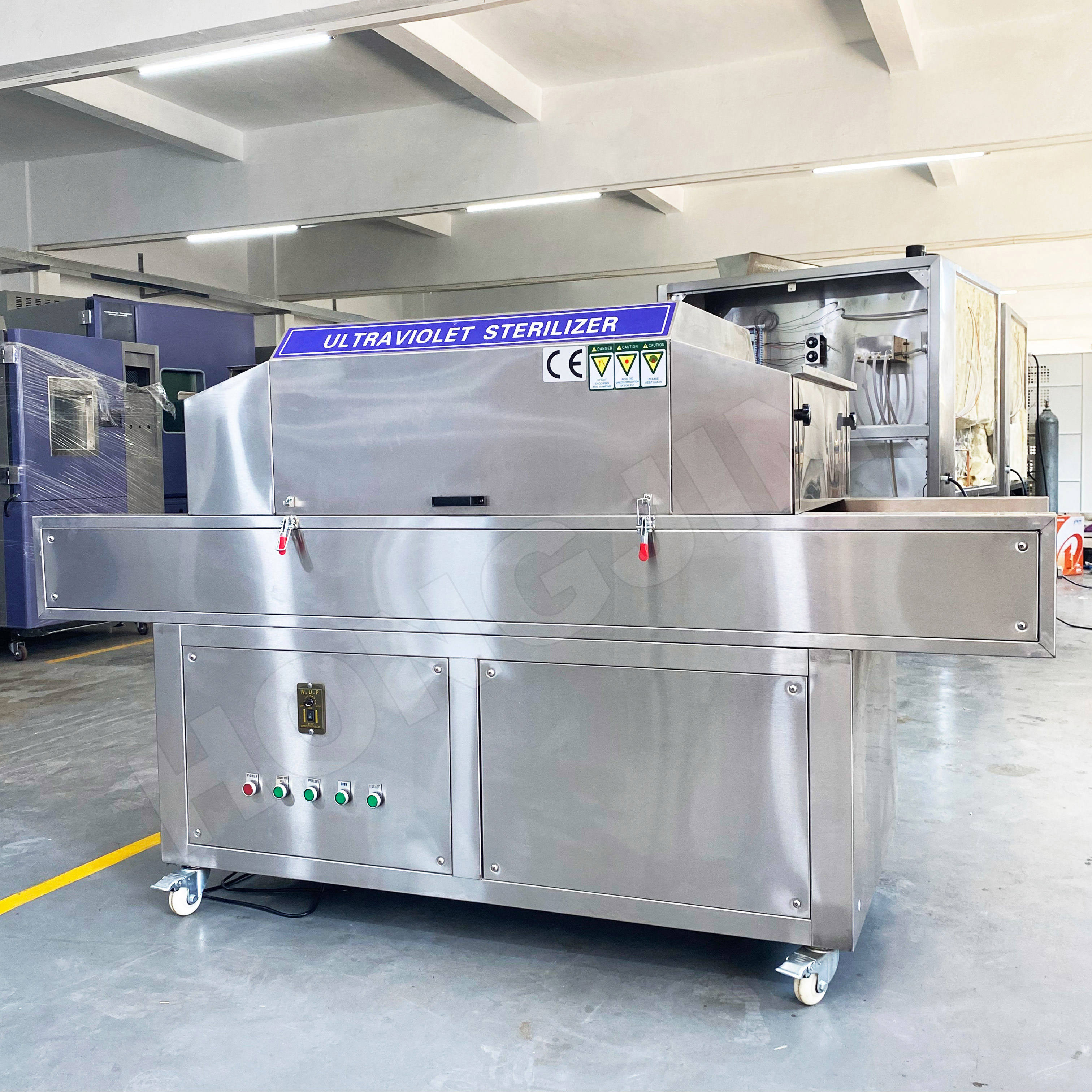 Hong jin Herb Flour Sterilizer/Food UV Seeds Tunnel Sterilizing Machine