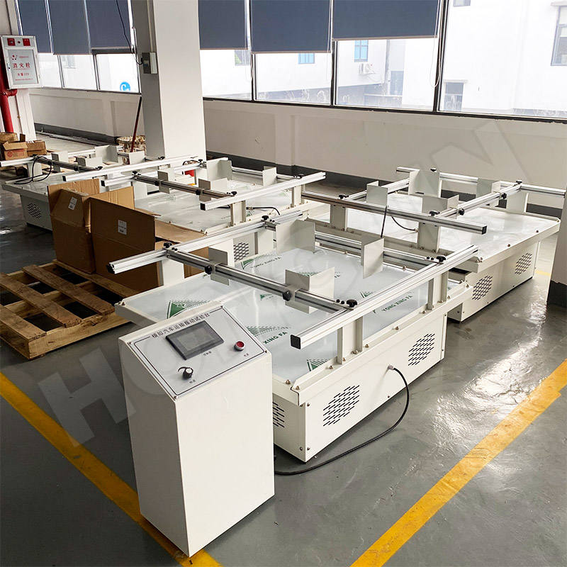 Hong jin Multi-functional Simulation Car Transport Vibration Table Packaging Carton Transport Vibration Table